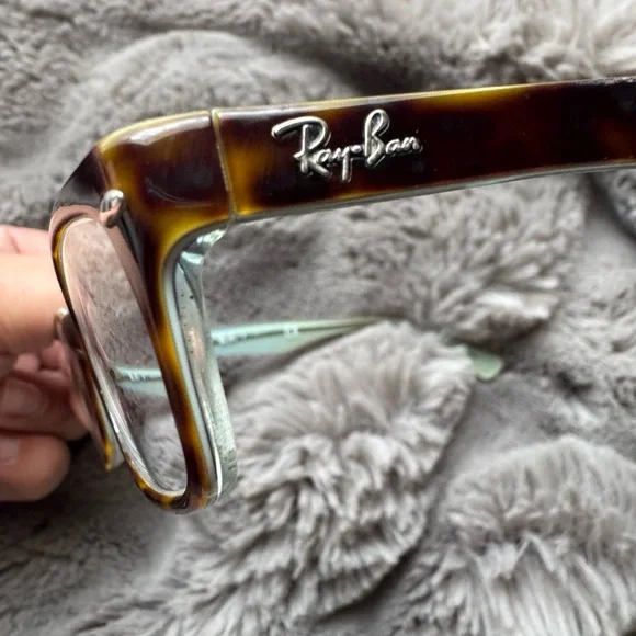 Ray-ban Tortoise Shell Rectangular Glasses - Picture 4 of 11